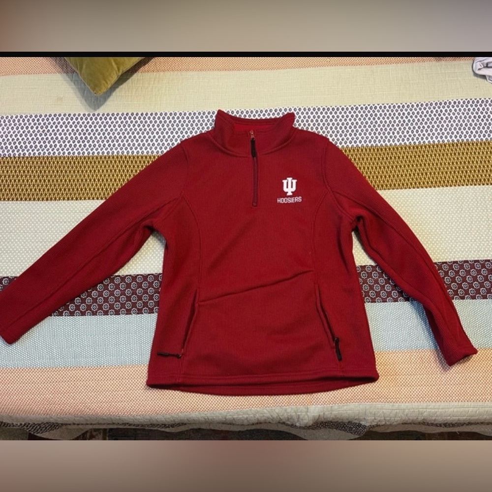 IU quarter zip up. Size M. Worn once